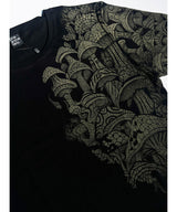 mens screen print tee with mushrooms men