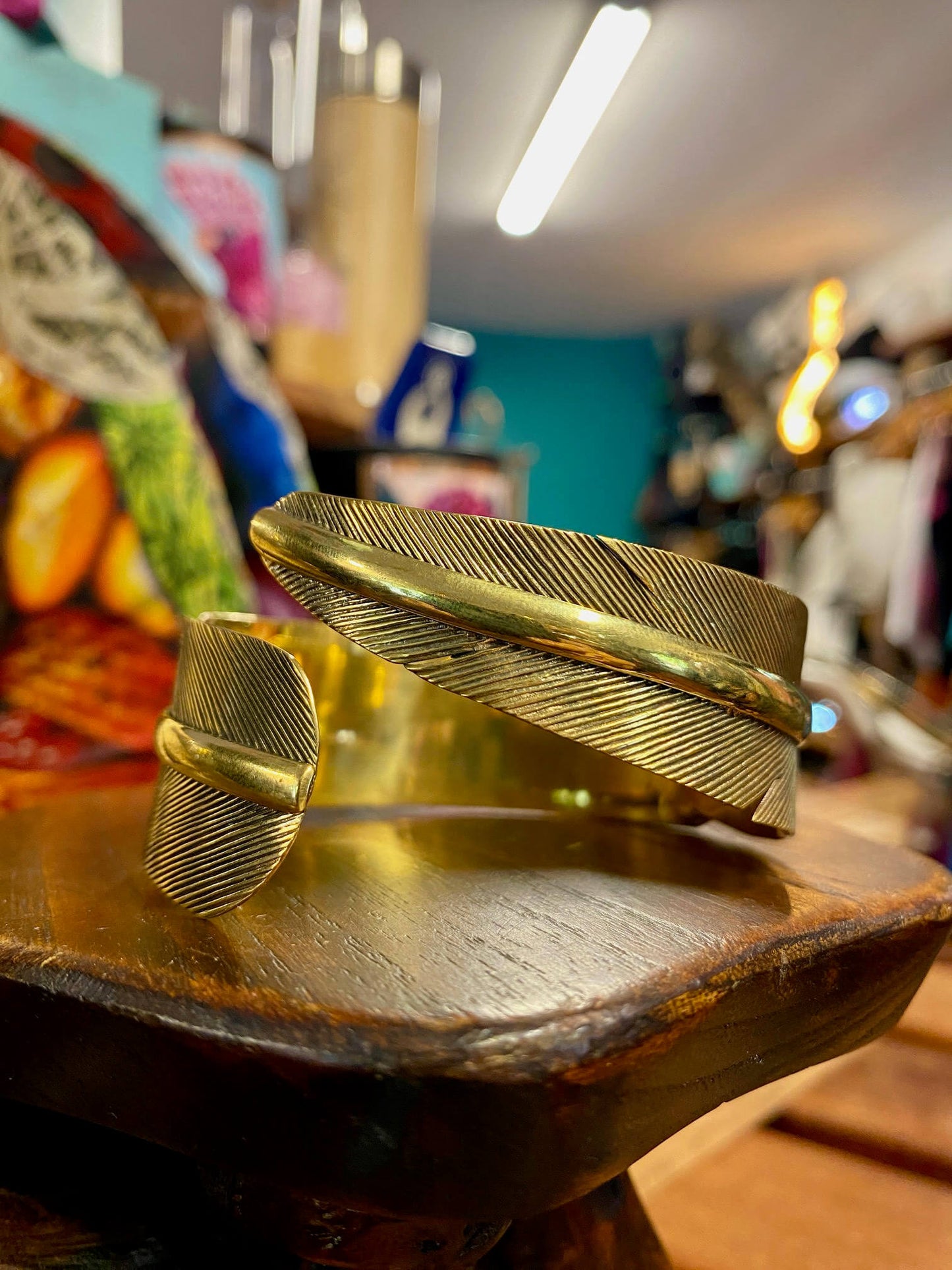 Feather Cuff Bangle