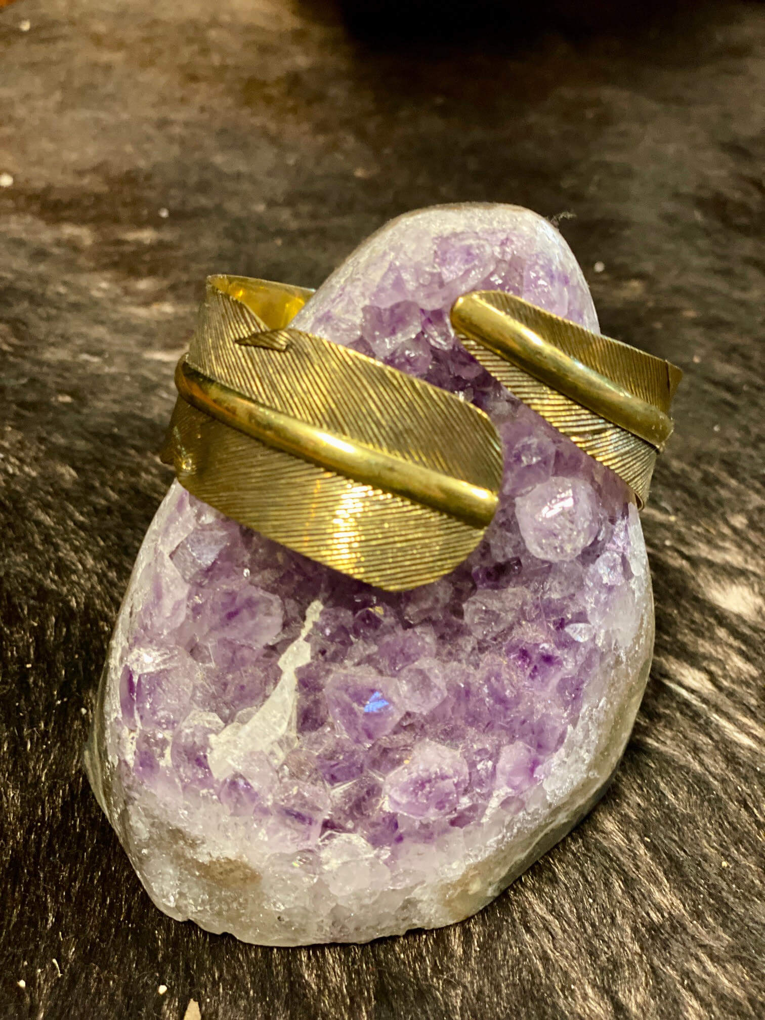 Feather Cuff Bangle