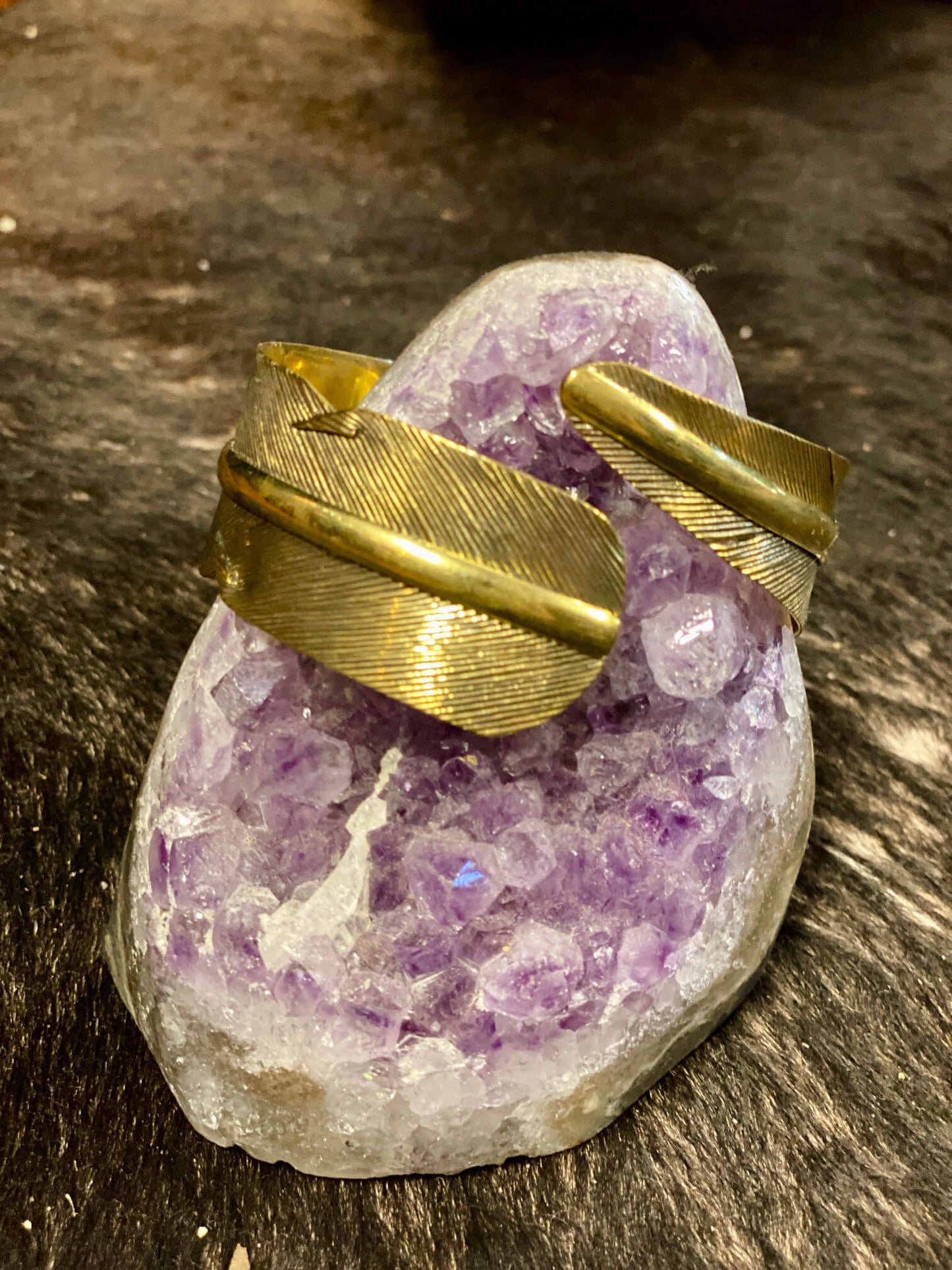 Feather Cuff Bangle