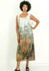 Harriet Jane Fagus Forest Linen Tank Dress Tantrika Australia Sustainable Fashion