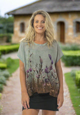 seaside meadow linen tshirt harriet jane at tantrika fashion australia