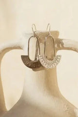 khani silver brass earrings