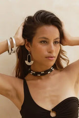 khani silver brass earrings