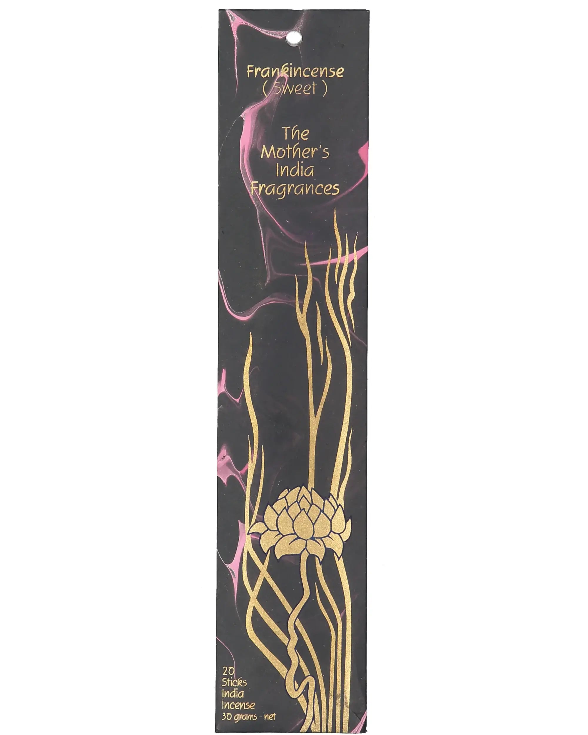 Frankincense (Sweet) Nagchampa Real Incense by The Mother's India Fragrances Tantrika Australia