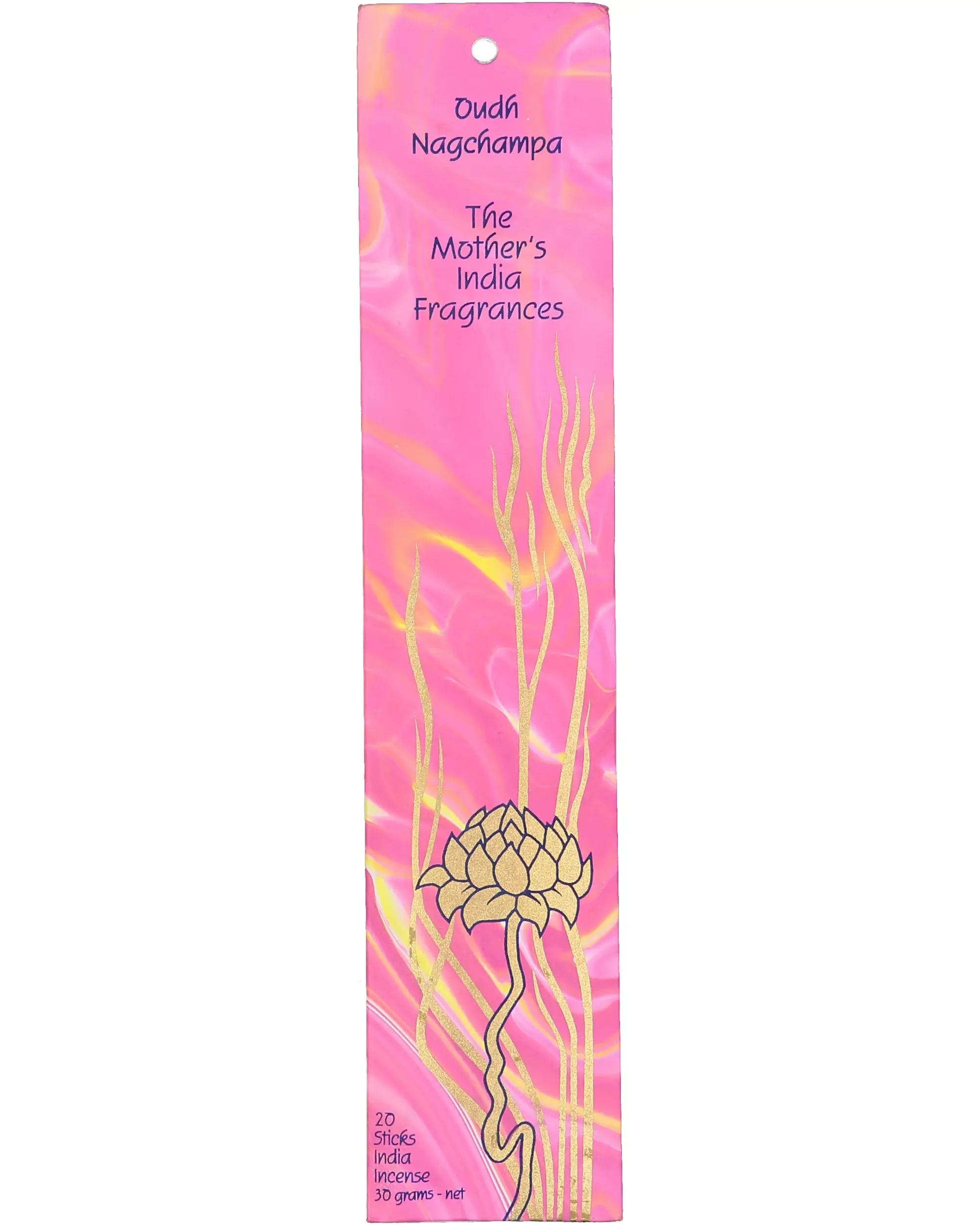 Oudh Nagchampa Real Incense by The Mother's India Fragrances Tantrika Australia