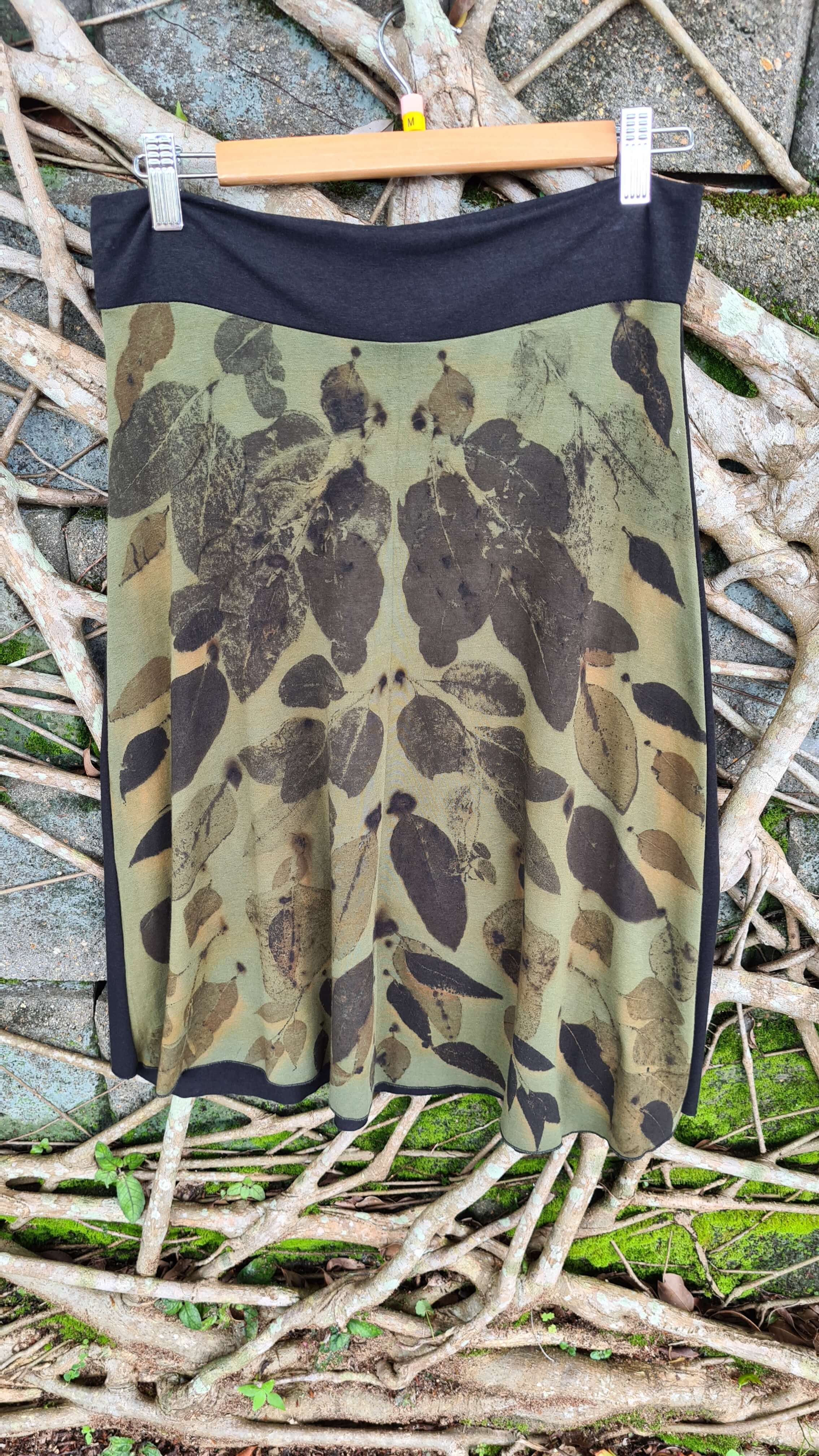 shan-dia eco-dyed skirt 3/4 bamboo