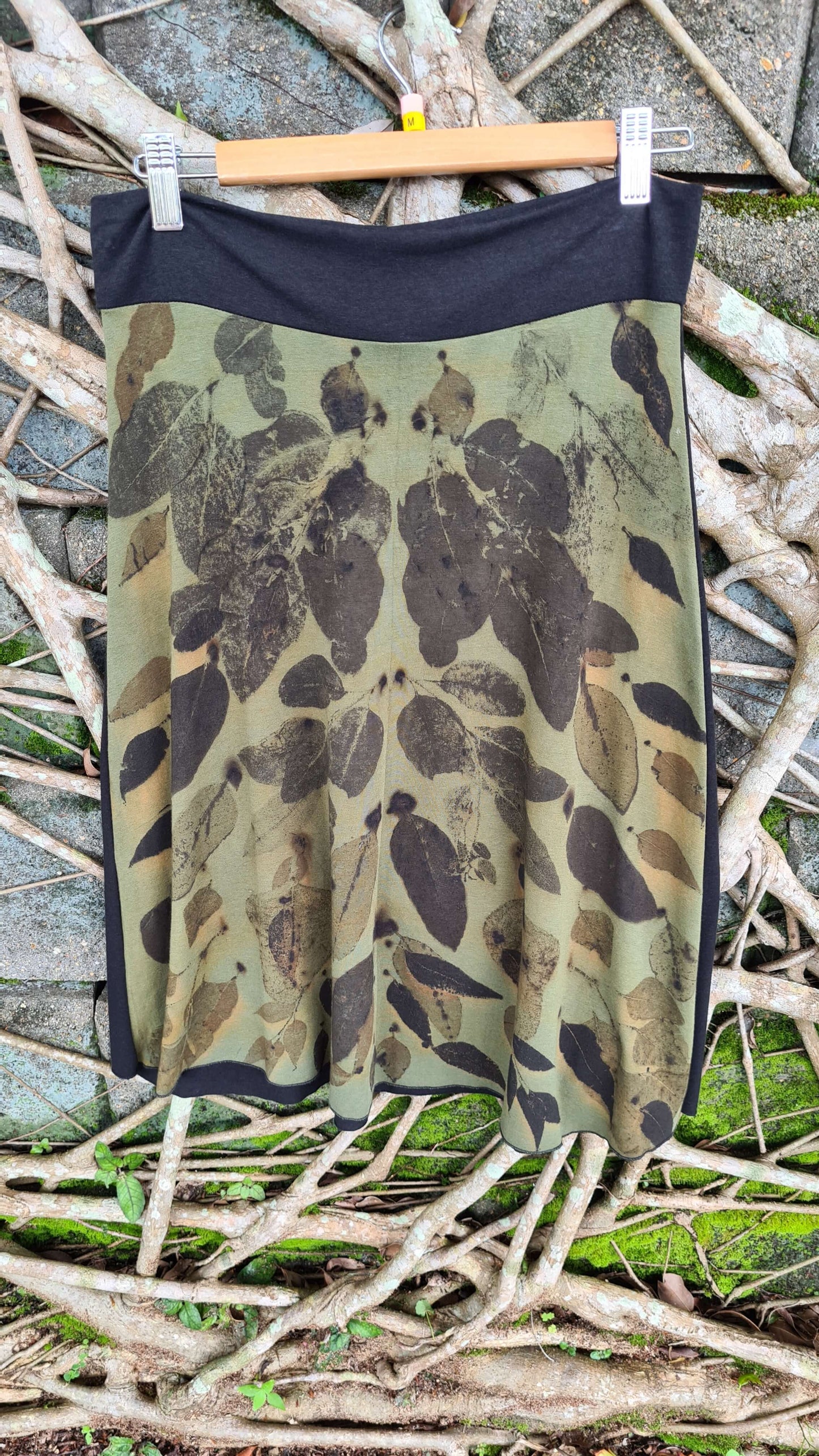 shan-dia eco-dyed skirt 3/4 bamboo