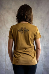 bee flower art of zig womens shirt tantrika sustainable fashion australia