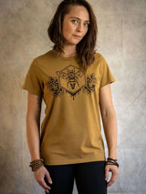 bee flower art of zig womens shirt tantrika sustainable fashion australia