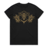 bee flower art of zig womens shirt tantrika sustainable fashion australia
