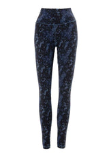 ladies bamboo leggings with acid wash print by nomads hemp wear