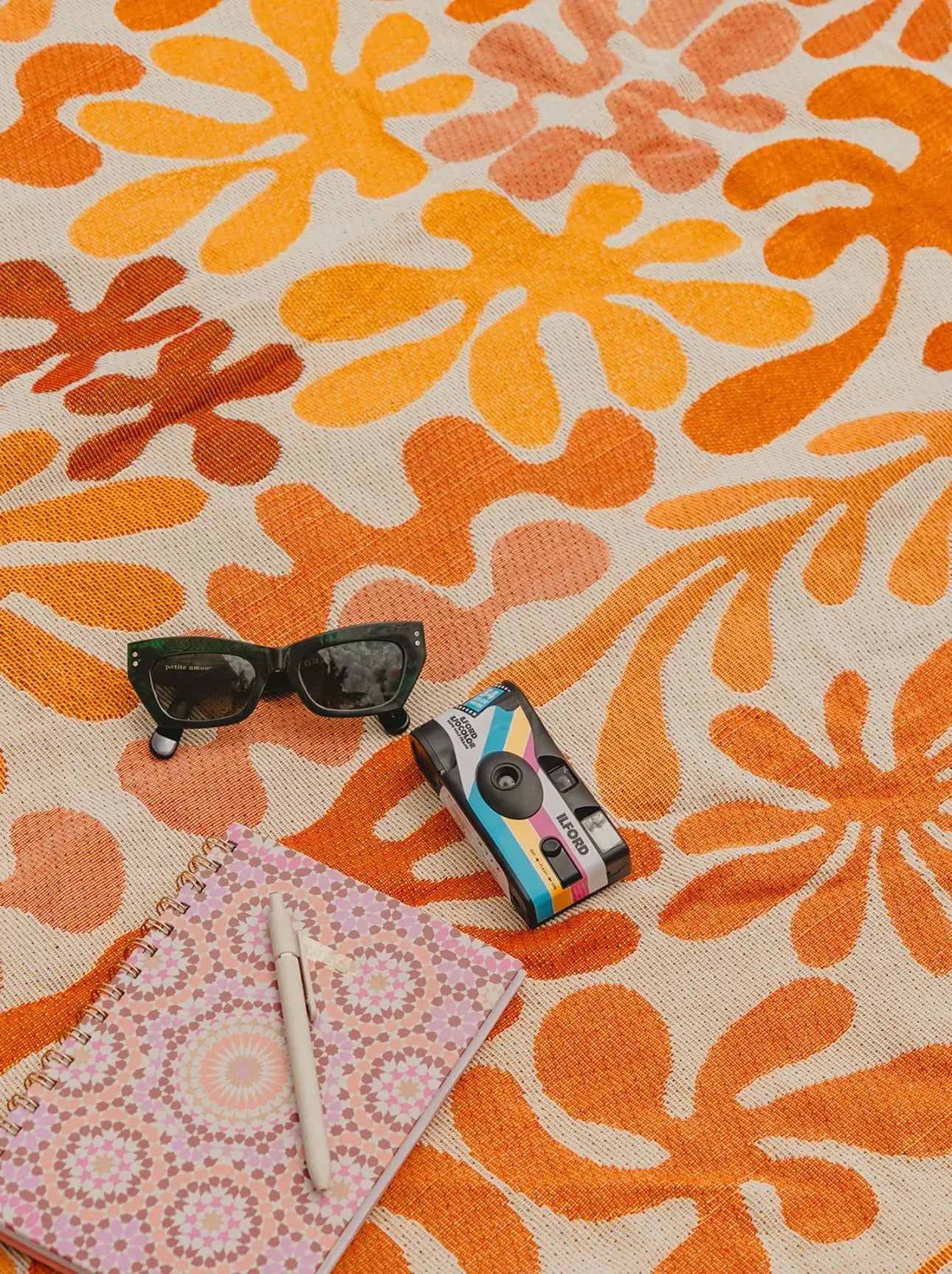 Coral Drift - Cotton Throw