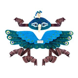 felt wool peacock dress up headdress and wings