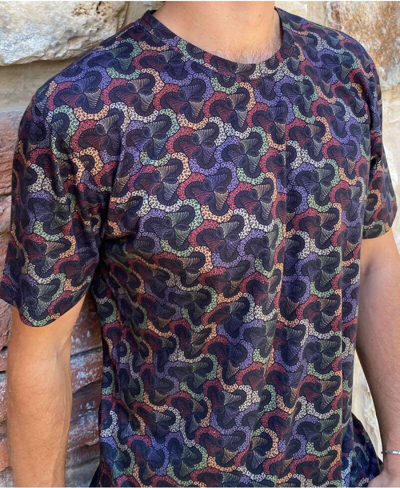 sol digital print fungi tshirt