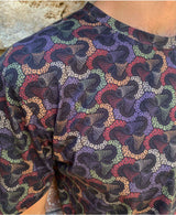 sol digital print fungi tshirt close up