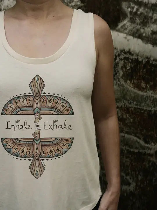 ladies izwoz inhale and exhale tank