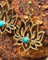 Lotus Crystal Earrings