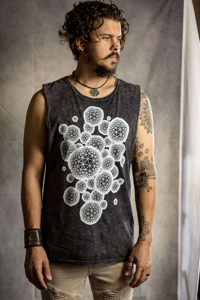 Multiverse Wearable Art Of Zig Mens Tank Tantrika Australia