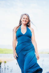 ladies dress with tie back