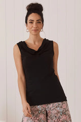 rosa cowl neck cotton top by mahashe