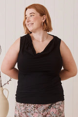 rosa cowl neck cotton top by mahashe