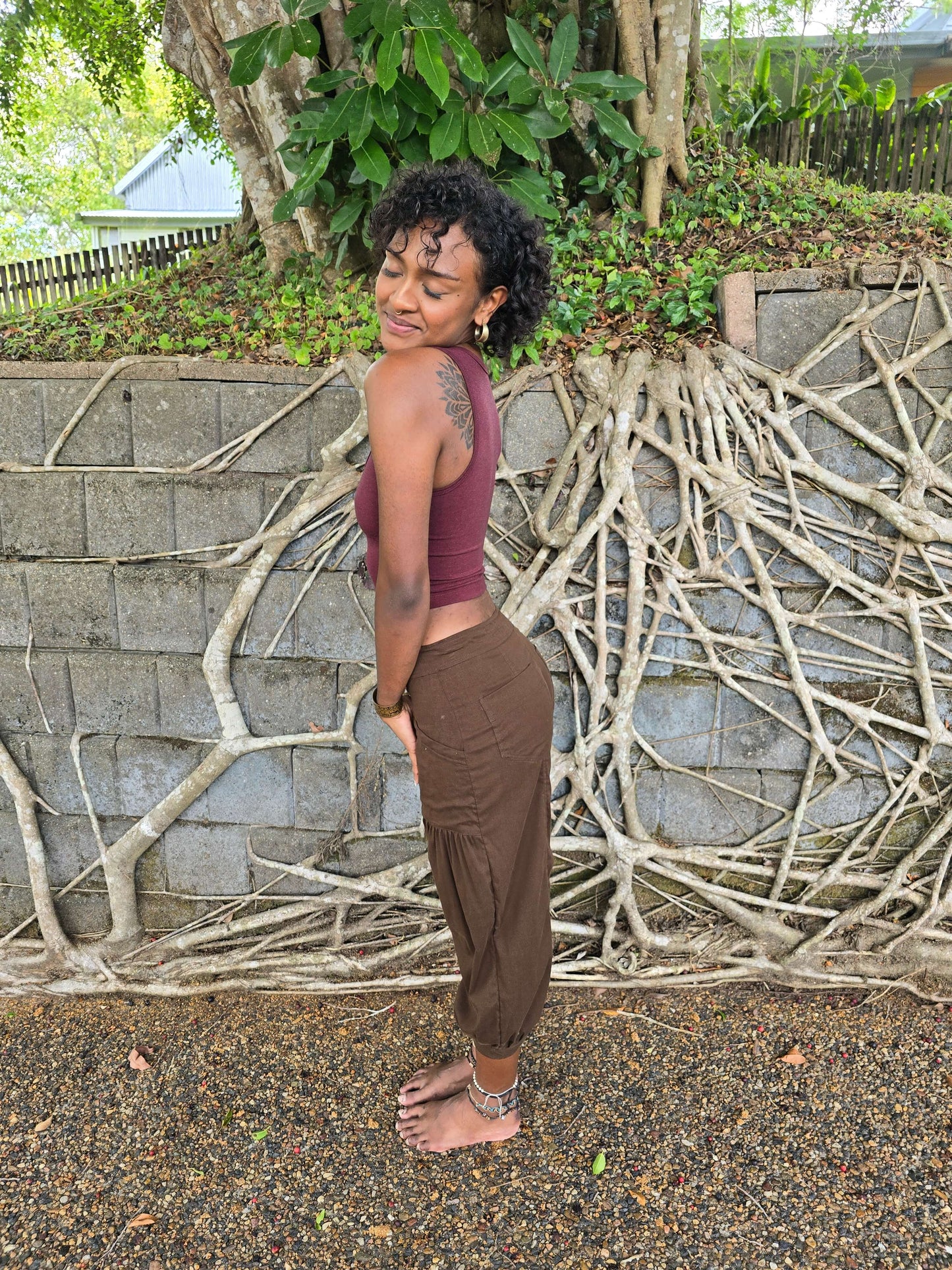 fav pants by tantrika in brown