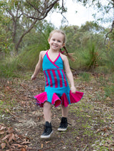 Tantrika Stripe RaRa Dress - Tantrika Clothing