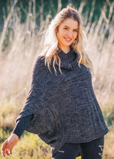 nomads hemp wear moonlight hemp knit poncho