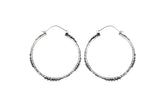 Nakila Collective Earrings Raja bangle hopps in white brass, tantrika australia