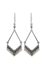 Nakila Collective Kali Taisa Earrings White Brass Tantrika Australia