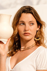 Nakila Collective Lasya Drop earrings, gold plated, found tantrika australia