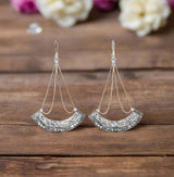 Nakila Collective Lasya Drop earrings, silver plated, found tantrika australia