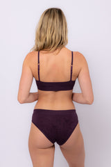 Nomads Aviva Purple Bra Underwear Organic Hemp Ethical Intimates Range Back
