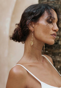 Aharya Earrings - Brass 