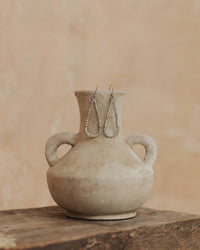 Zuri earrings - White brass 