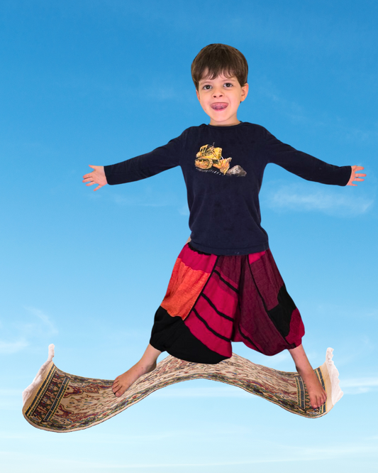 kids stripe cotton aladdin pants tantrika australia sustainable fashion