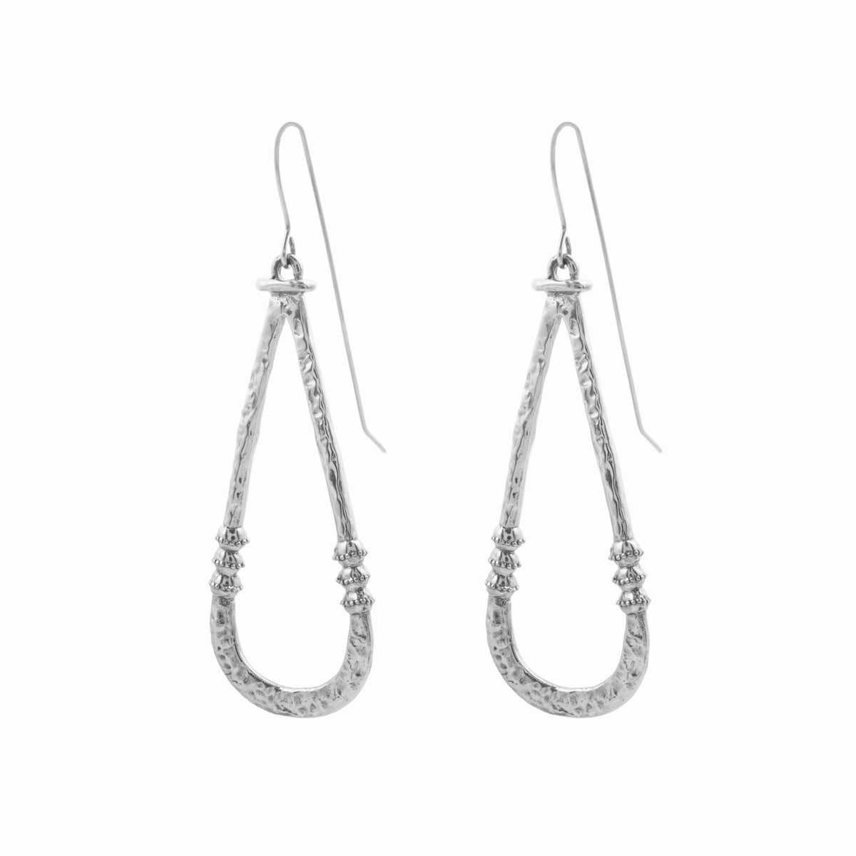 Zuri earrings - White brass 