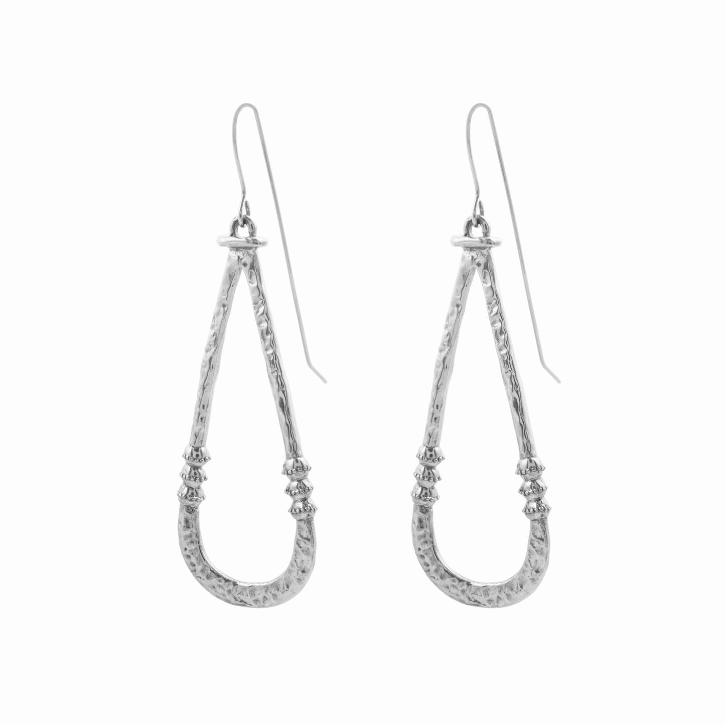 Zuri earrings - White brass 