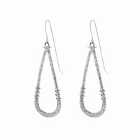 Zuri earrings - White brass 