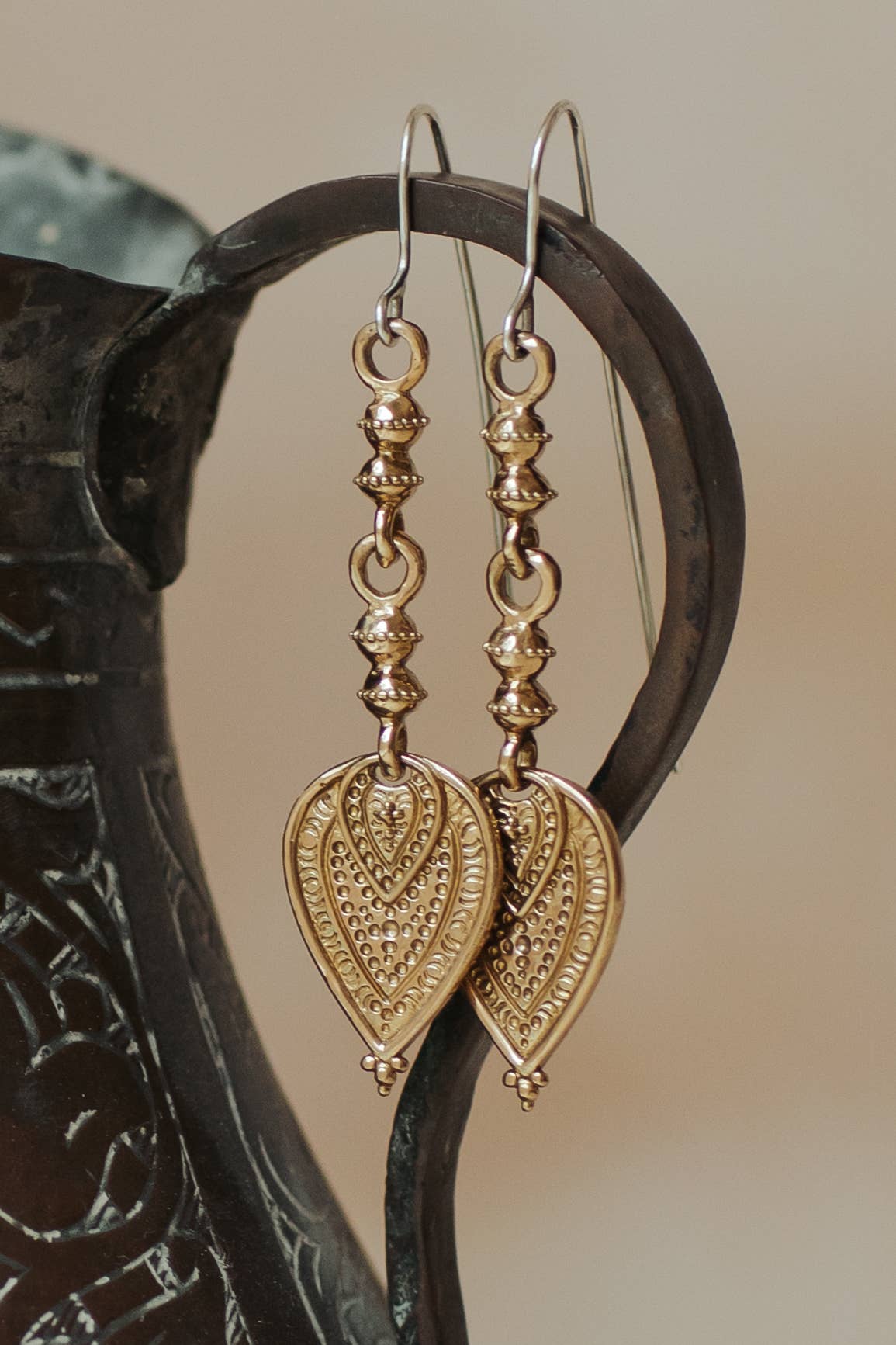 Aharya Earrings - Brass 