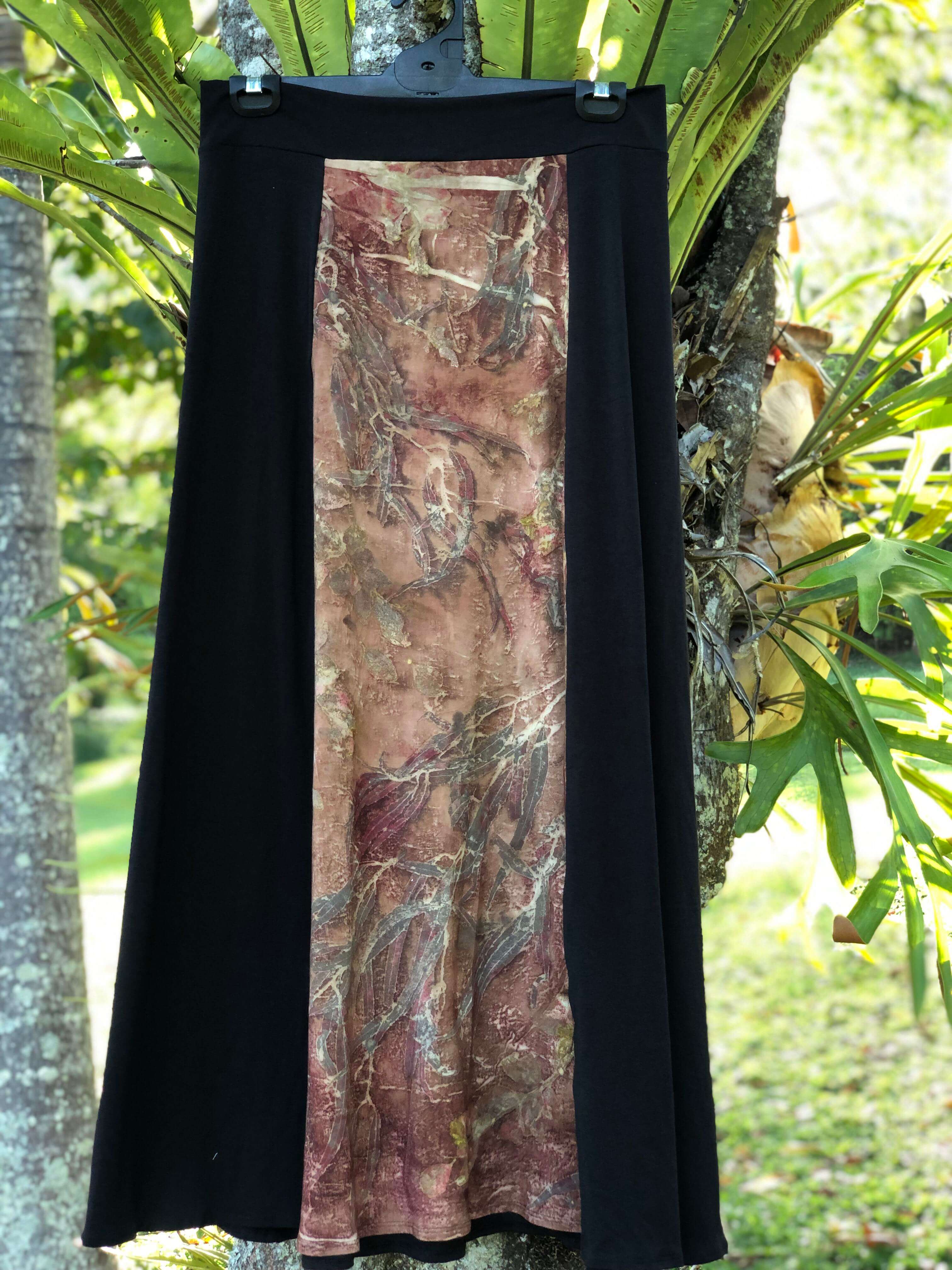 long eco dyed bamboo skirt by shan-dia