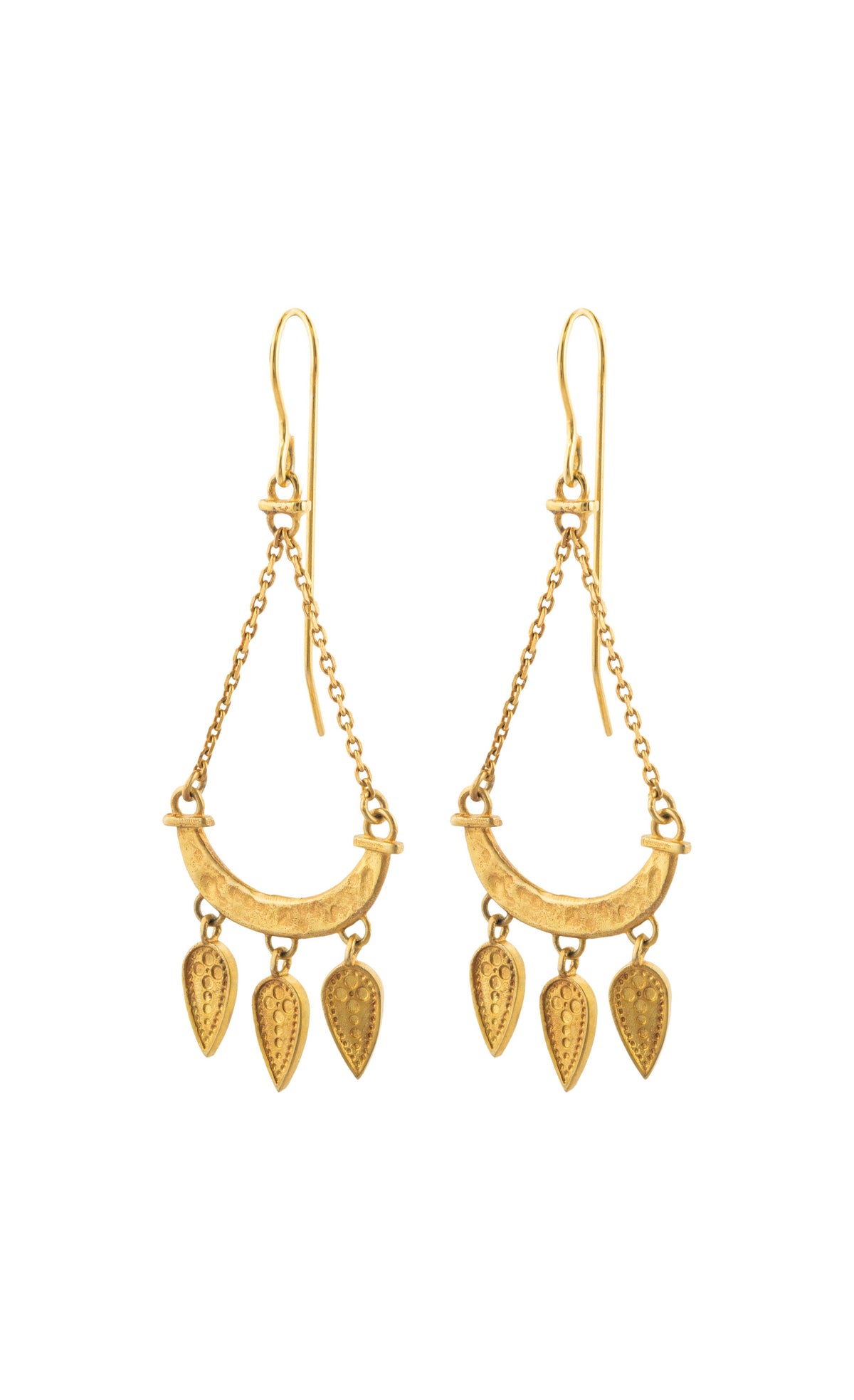 Dailia Earrings - 22k Gold plated 