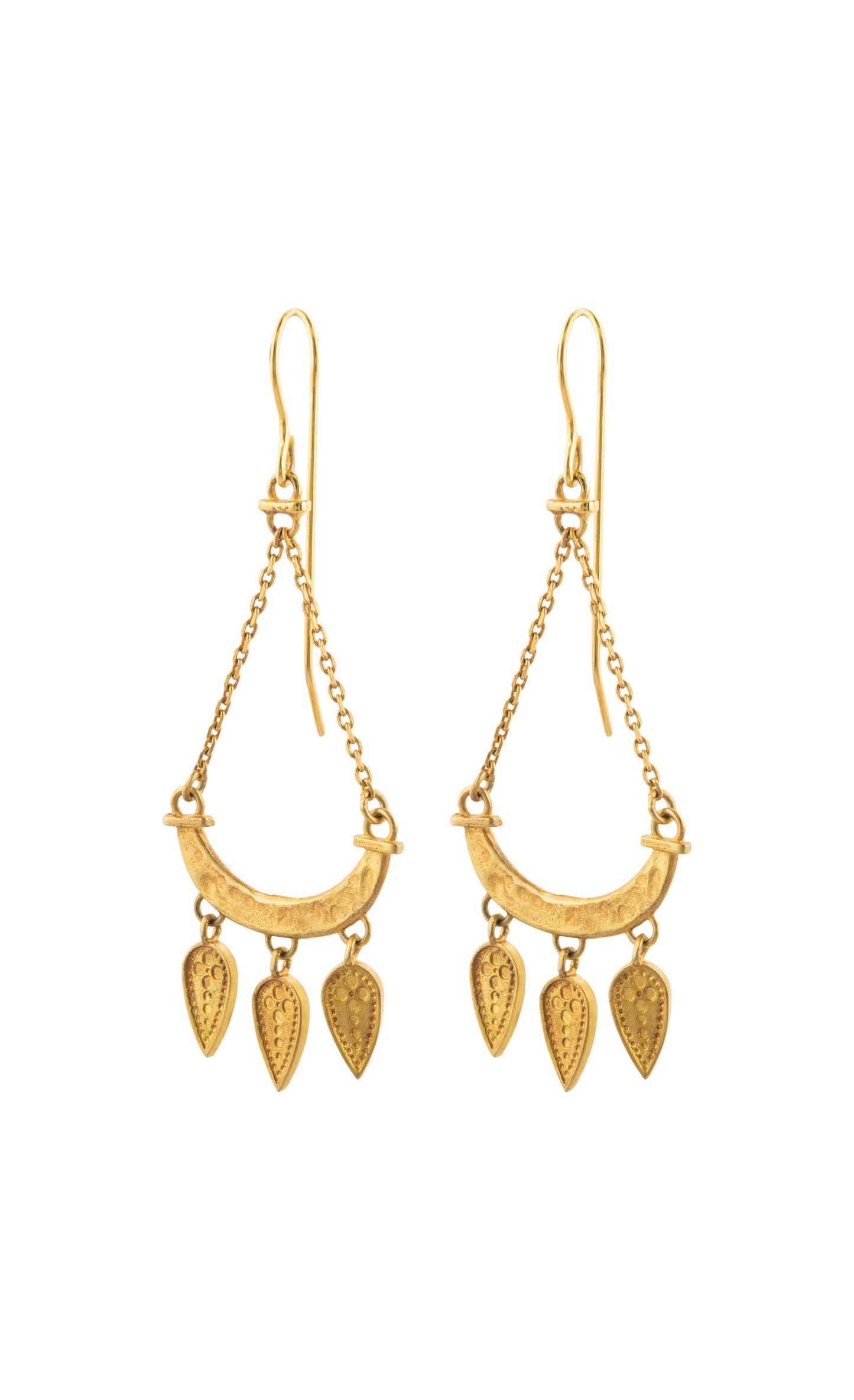 Dailia Earrings - 22k Gold plated 