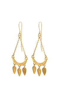 Dailia Earrings - 22k Gold plated 