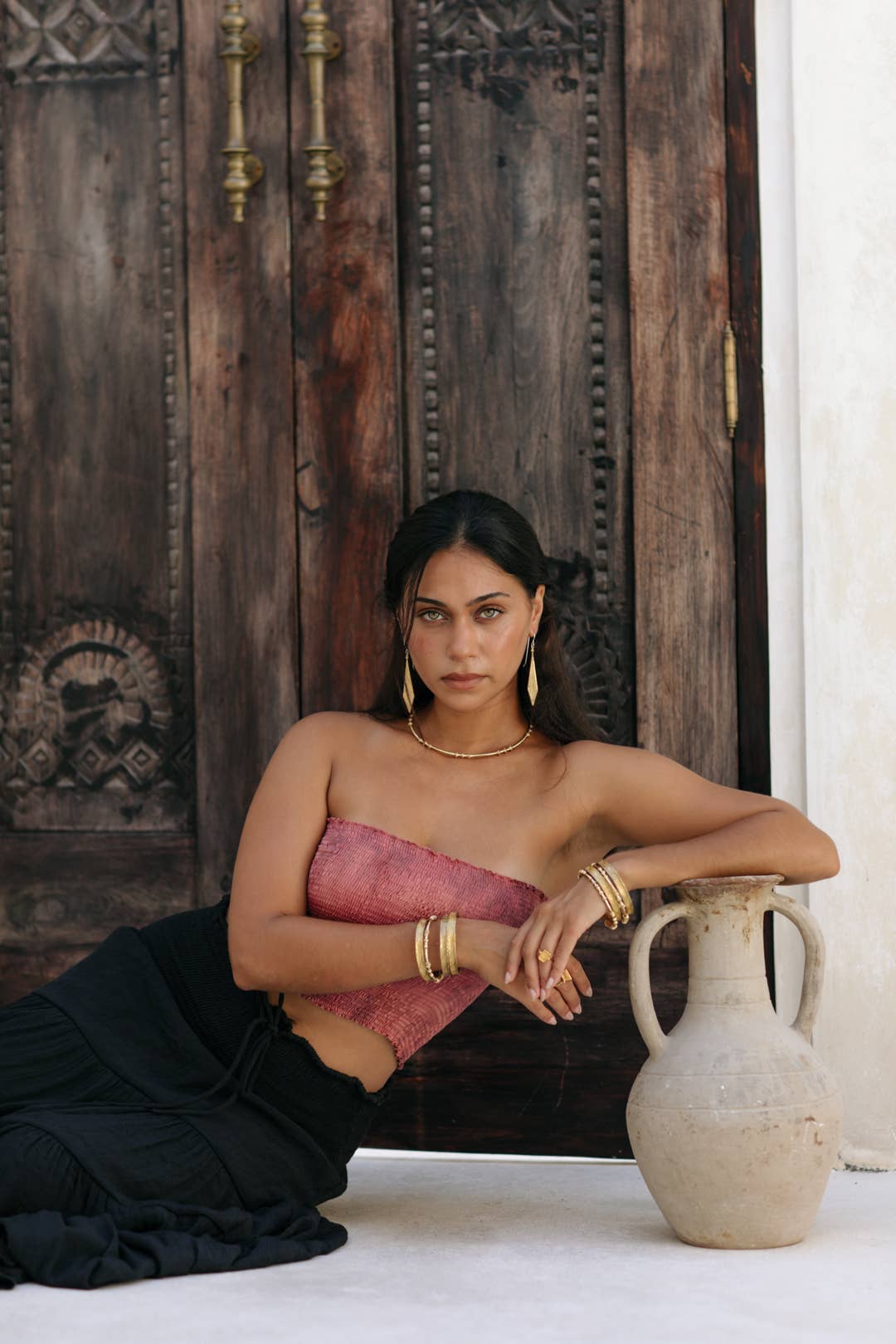 Izara earrings - Brass 