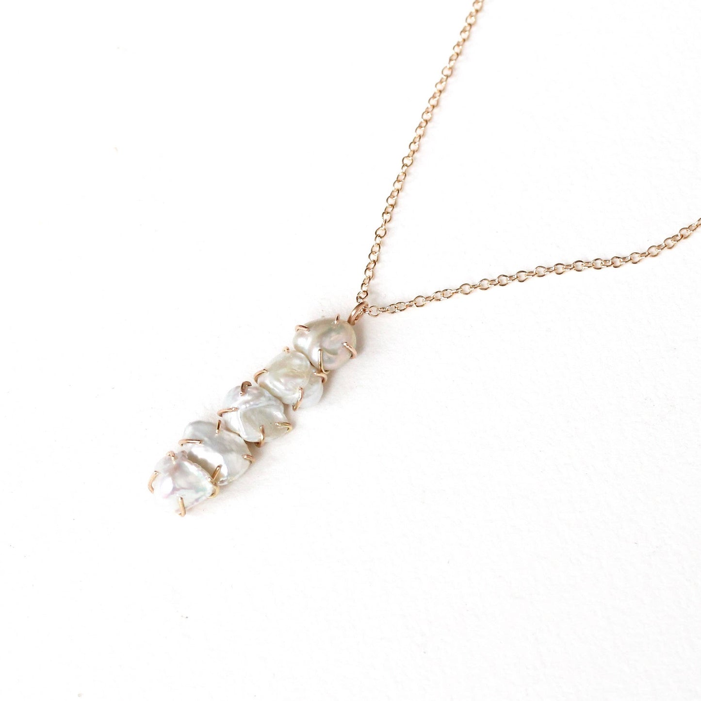 White Pearl Cairns Necklace