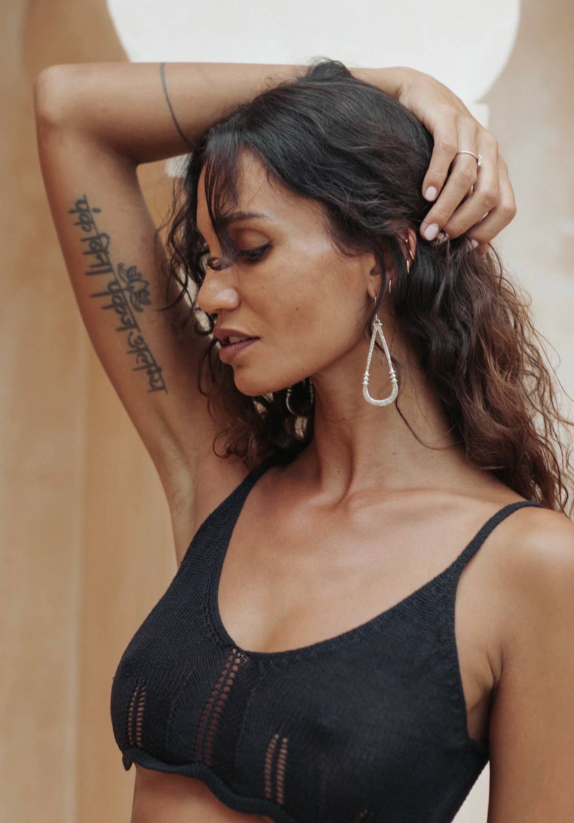 Zuri earrings - White brass 