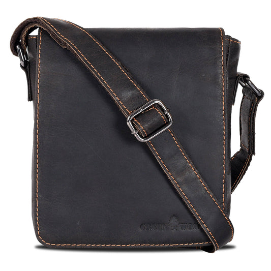 Luna Leather Shoulder Bag - Dk Brown