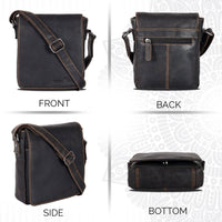 Luna Leather Shoulder Bag - Dk Brown